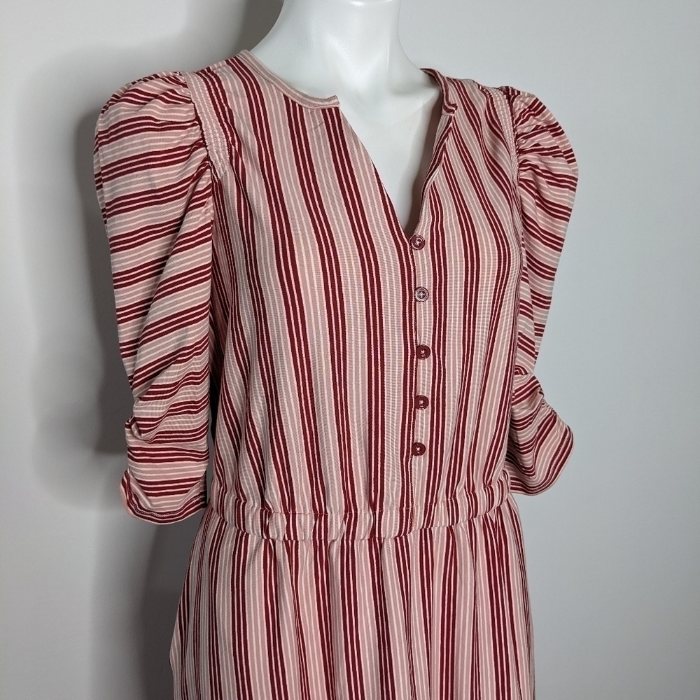 Matilda Jane McIntosh red pink striped dress S - Picture 4 of 11